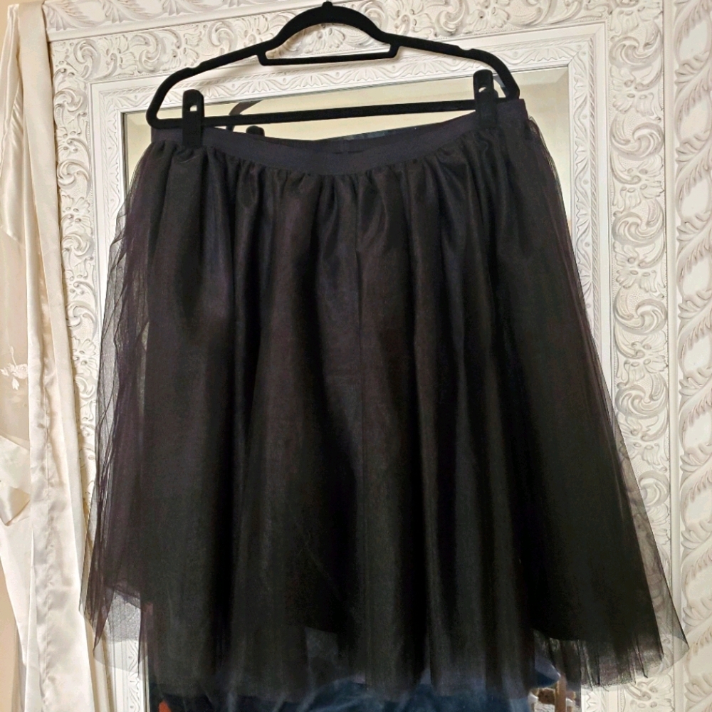 Lane Bryant Black tulle skirt